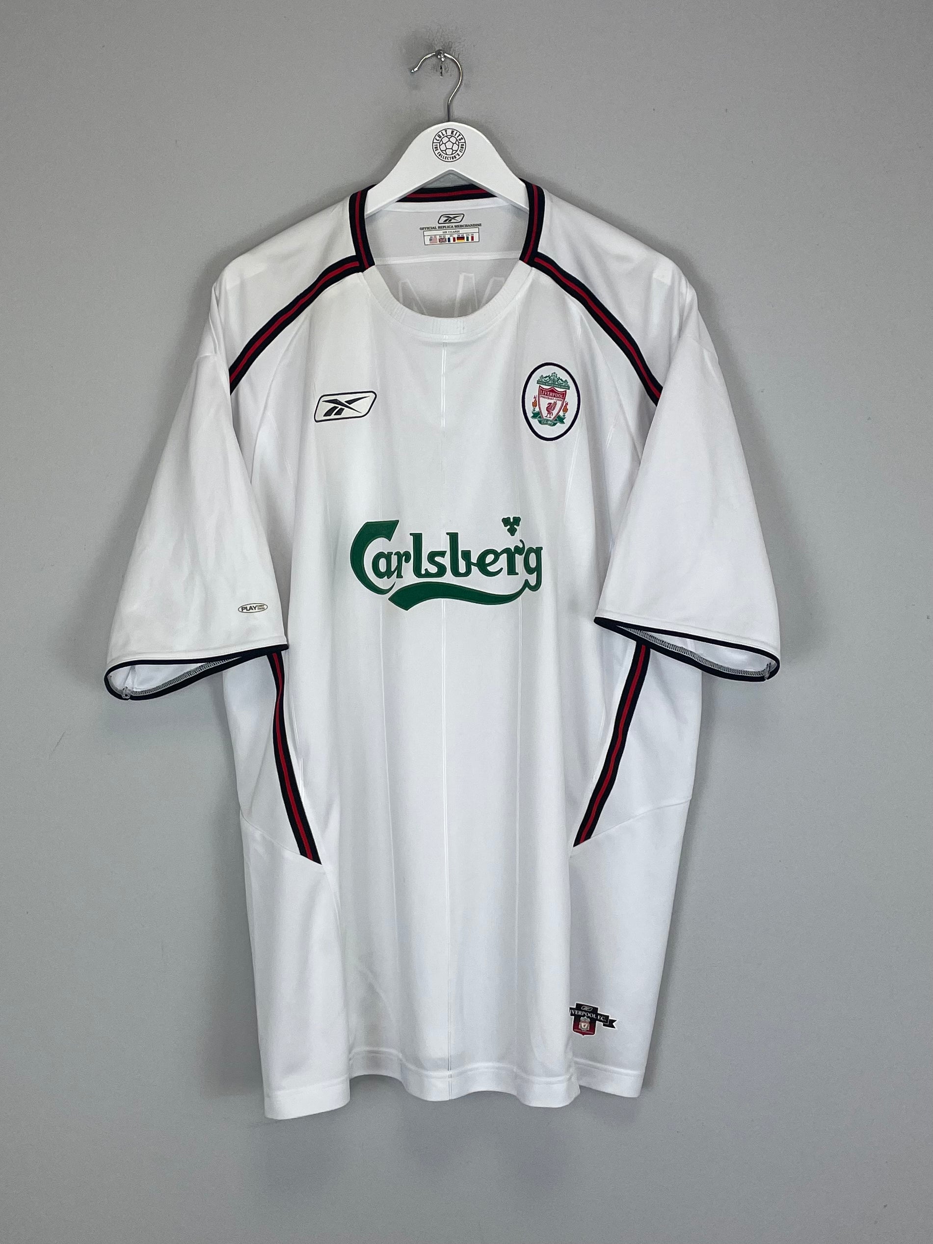 Shop 2003/05 LIVERPOOL HAMANN #16 AWAY SHIRT (XXL) REEBOK, classic football shirts, vintage football shirts & retro soccer jerseys at Cult Kits