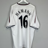 Shop 2003/05 LIVERPOOL HAMANN #16 AWAY SHIRT (XXL) REEBOK, classic football shirts, vintage football shirts & retro soccer jerseys at Cult Kits