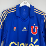 Shop 2013/14 UNIVERSIDAD DE CHILE L/S HOME SHIRT (M) ADIDAS, classic football shirts, vintage football shirts & retro soccer jerseys at Cult Kits