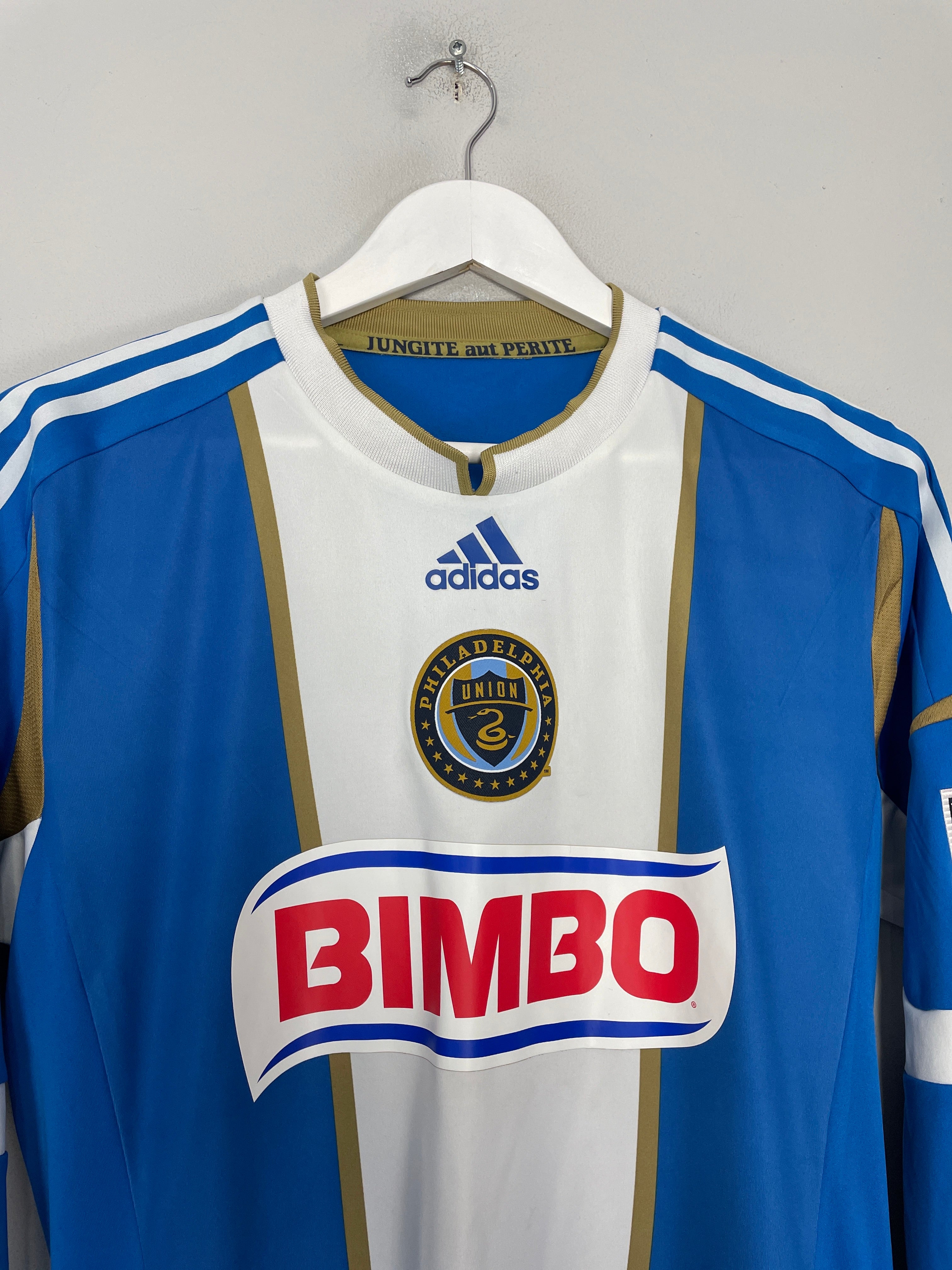 Shop 2014/15 PHILADELPHIA UNION *PLAYER ISSUE* L/S HOME SHIRT (M) ADIDAS, classic football shirts, vintage football shirts & retro soccer jerseys at Cult Kits