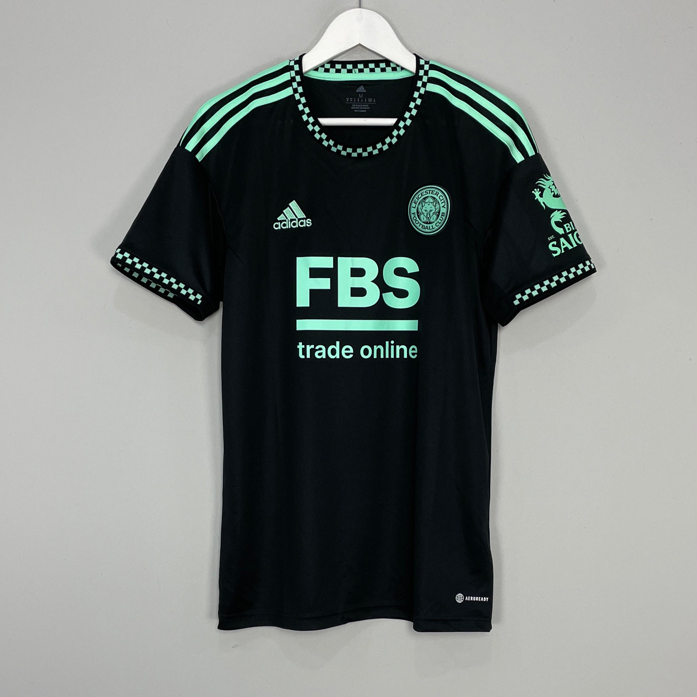Shop 2022/23 LEICESTER CITY AWAY SHIRT (M) ADIDAS, classic football shirts, vintage football shirts & retro soccer jerseys at Cult Kits