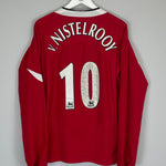 Shop 2004/06 MANCHESTER UNITED V.NISTELROOY #10 L/S HOME SHIRT (L) NIKE, classic football shirts, vintage football shirts & retro soccer jerseys at Cult Kits