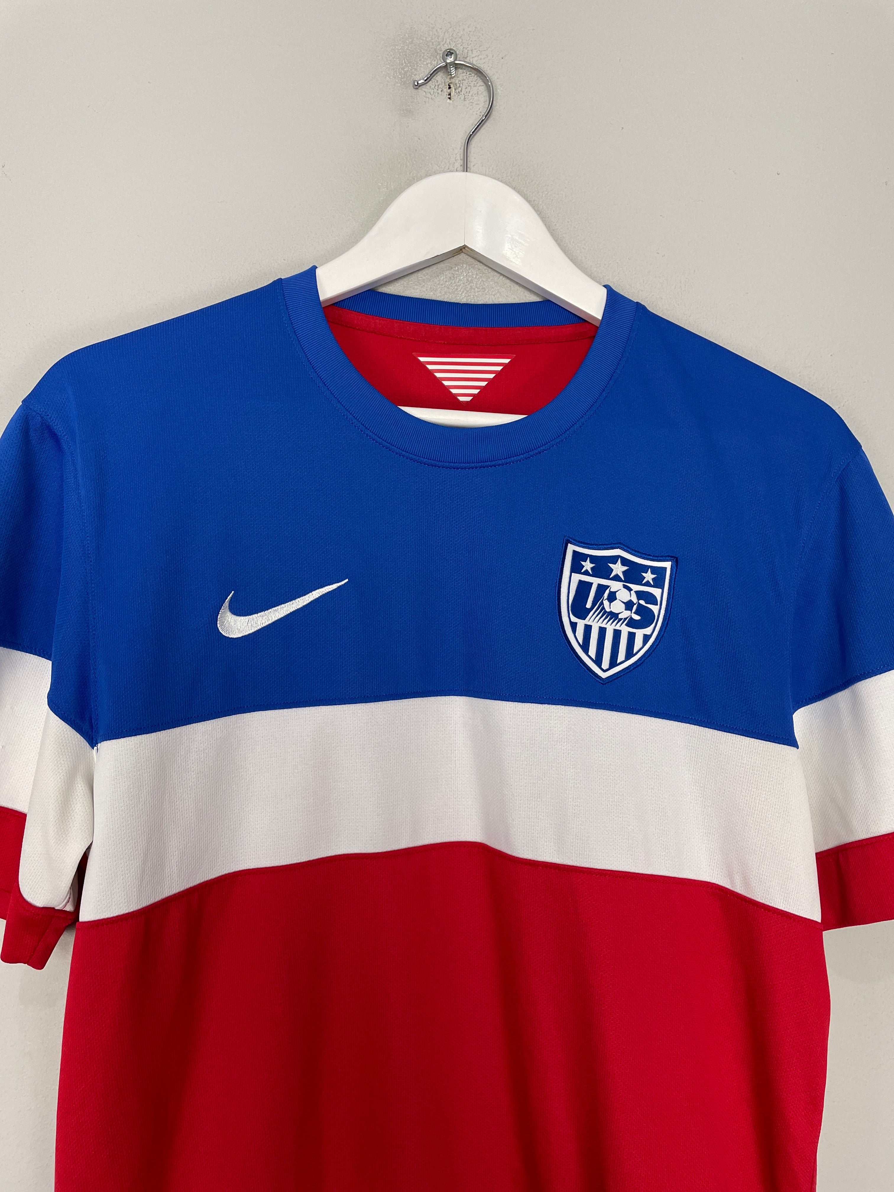 Shop 2014/15 USA AWAY SHIRT (M) NIKE, classic football shirts, vintage football shirts & retro soccer jerseys at Cult Kits