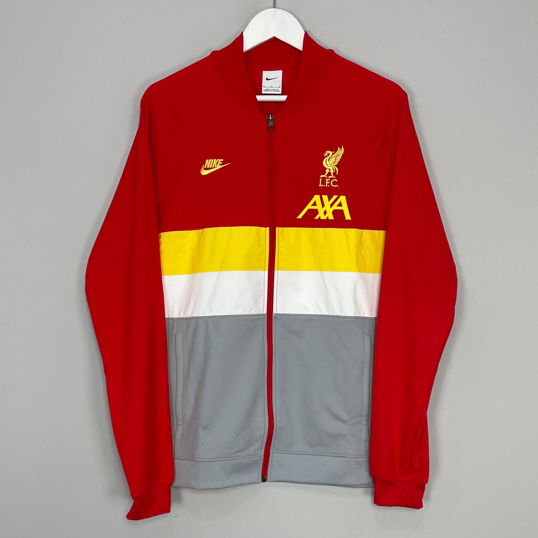 Shop 2021/22 LIVERPOOL ANTHEM TRACK JACKET (M) NIKE, classic football shirts, vintage football shirts & retro soccer jerseys at Cult Kits