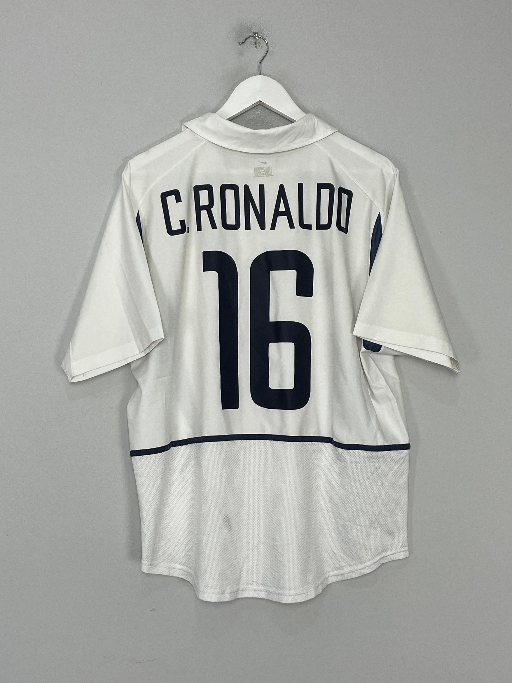 Shop 2002/04 PORTUGAL C.RONALDO #16 AWAY SHIRT (L) NIKE, classic football shirts, vintage football shirts & retro soccer jerseys at Cult Kits