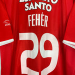 Shop 2003/05 BENFICA FEHER #29 *CENTENARY* HOME SHIRT (XL) ADIDAS, classic football shirts, vintage football shirts & retro soccer jerseys at Cult Kits