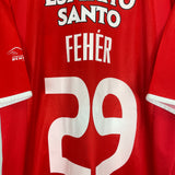 Shop 2003/05 BENFICA FEHER #29 *CENTENARY* HOME SHIRT (XL) ADIDAS, classic football shirts, vintage football shirts & retro soccer jerseys at Cult Kits
