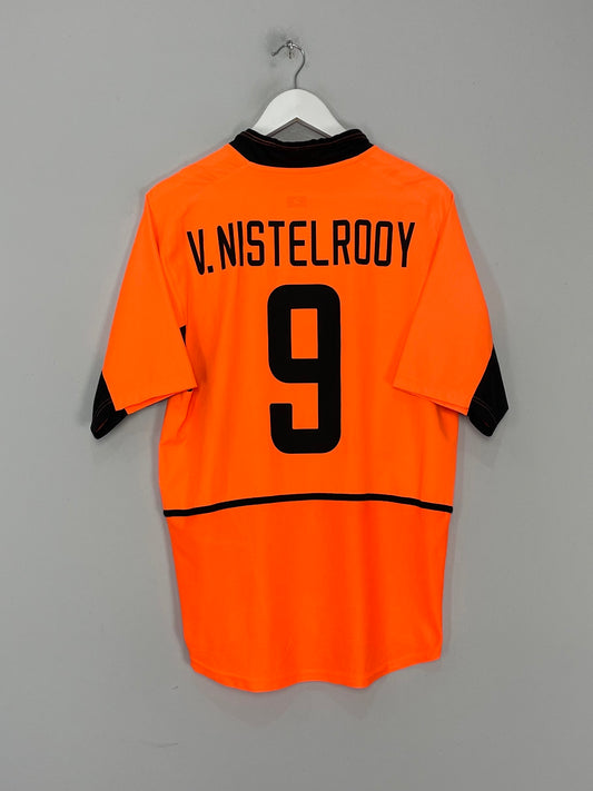 2002/04 NETHERLANDS V.NISTELROOY #9 HOME SHIRT (M) NIKE