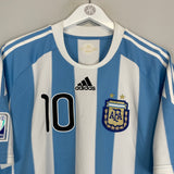 Shop 2010/11 ARGENTINA MESSI #10 HOME SHIRT (L) ADIDAS, classic football shirts, vintage football shirts & retro soccer jerseys at Cult Kits