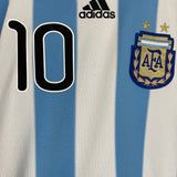 Shop 2010/11 ARGENTINA MESSI #10 HOME SHIRT (L) ADIDAS, classic football shirts, vintage football shirts & retro soccer jerseys at Cult Kits