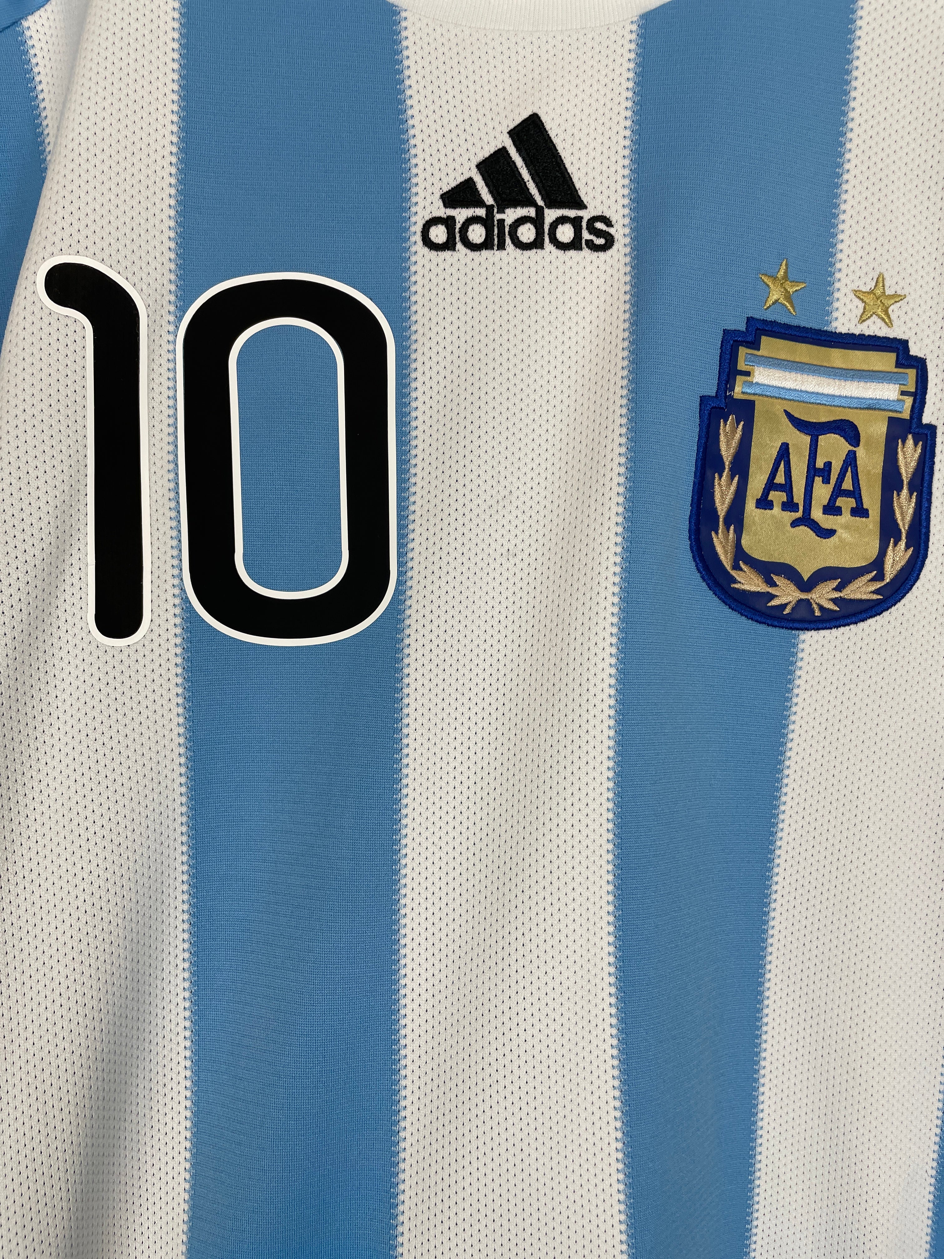 Shop 2010/11 ARGENTINA MESSI #10 HOME SHIRT (L) ADIDAS, classic football shirts, vintage football shirts & retro soccer jerseys at Cult Kits