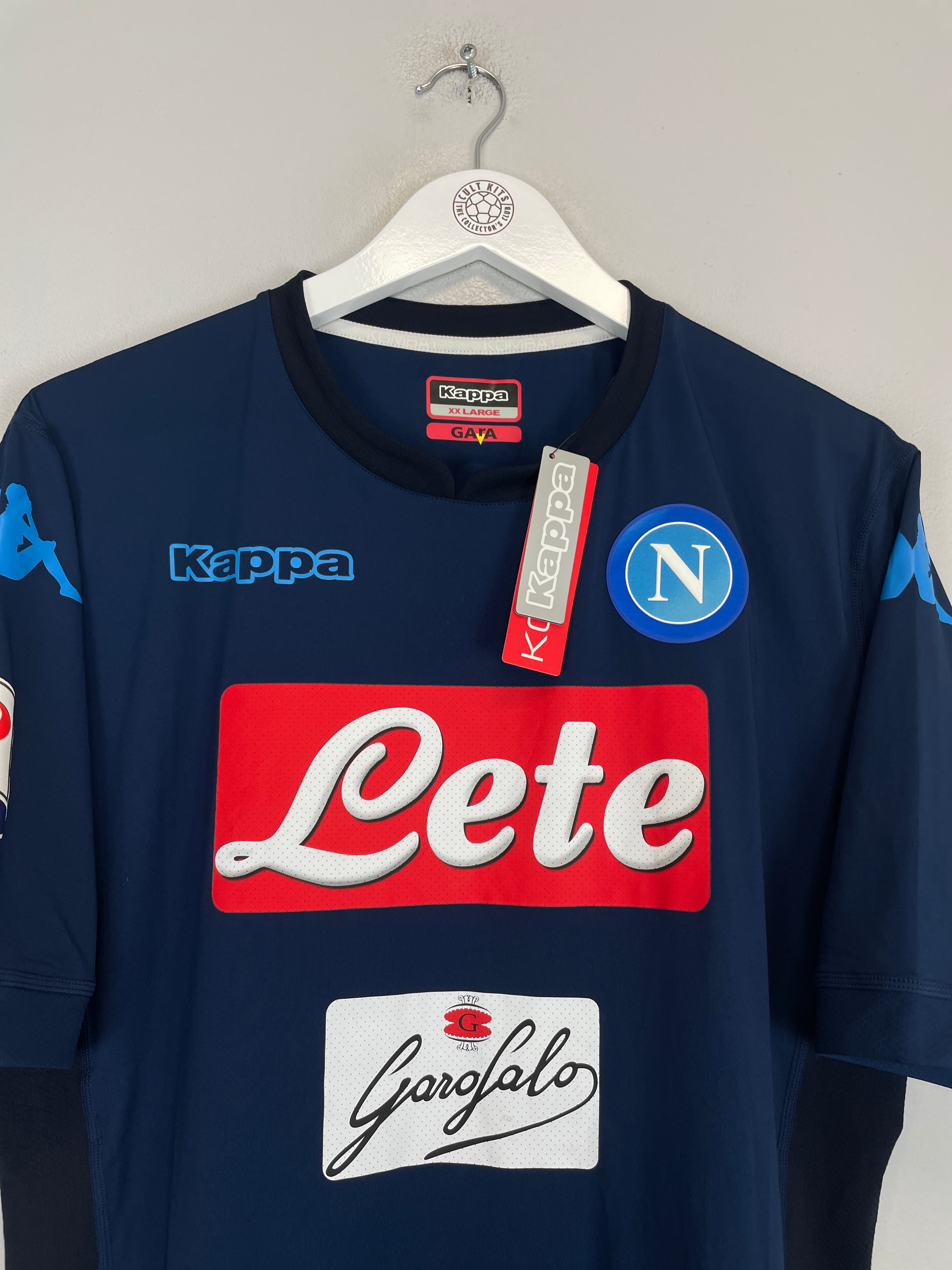 Shop 2017/18 NAPOLI MAGGIO #11 *BNWT* THIRD SHIRT (XXL) KAPPA, classic football shirts, vintage football shirts & retro soccer jerseys at Cult Kits