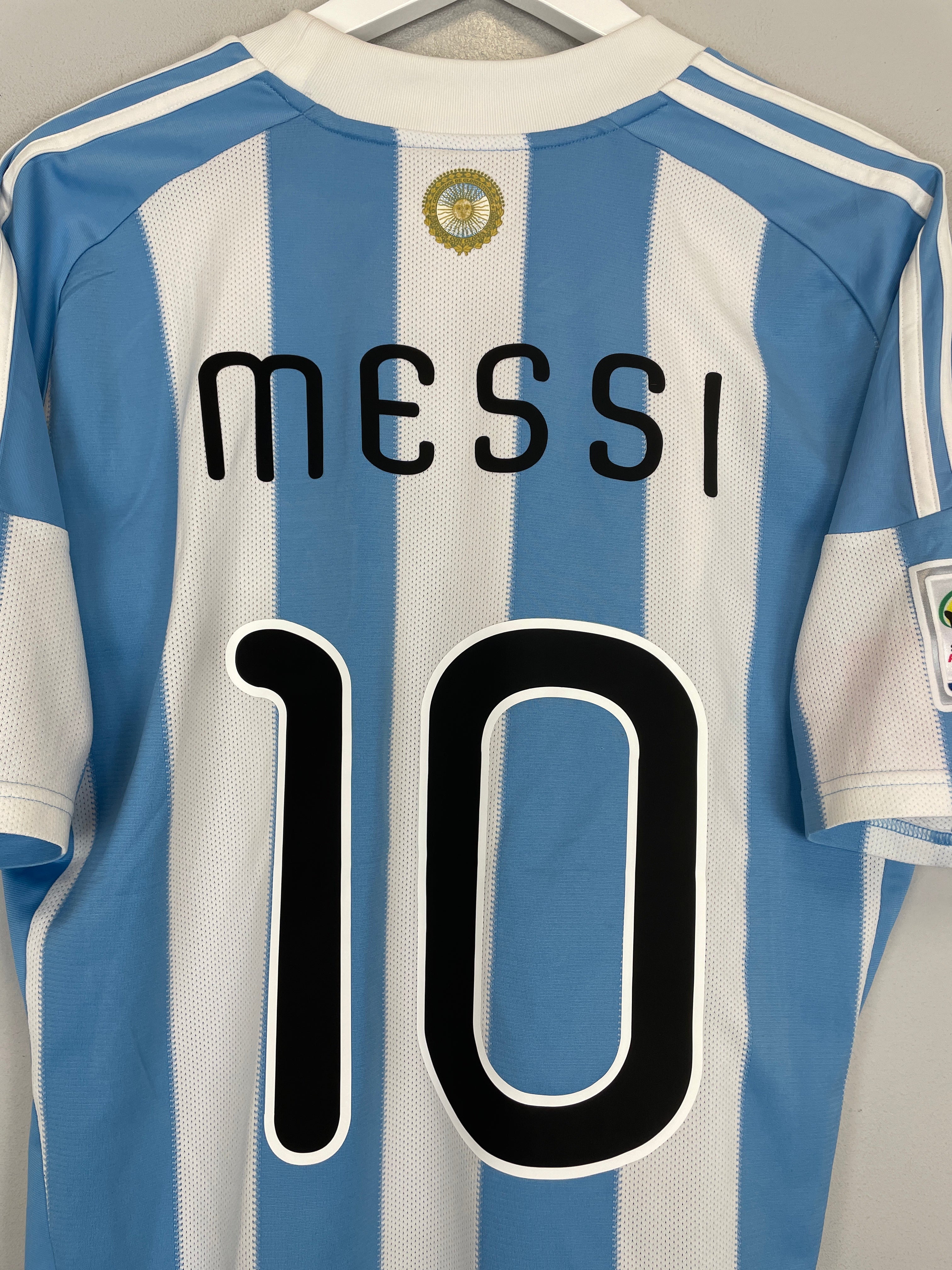 Shop 2010/11 ARGENTINA MESSI #10 HOME SHIRT (L) ADIDAS, classic football shirts, vintage football shirts & retro soccer jerseys at Cult Kits