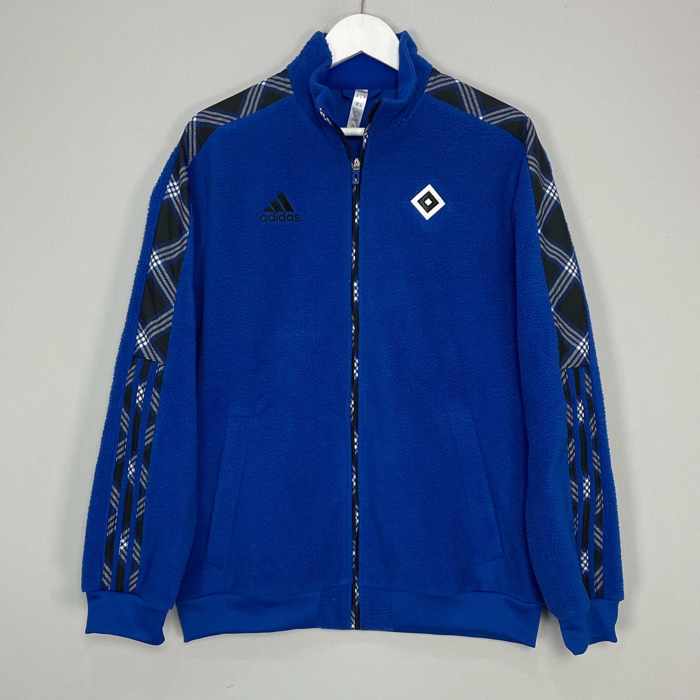 Shop 2022/23 HAMBURG FLEECE JACKET (M) ADIDAS, classic football shirts, vintage football shirts & retro soccer jerseys at Cult Kits