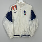 Shop 1992/94 ITALY TRACK JACKET (M) DIADORA, classic football shirts, vintage football shirts & retro soccer jerseys at Cult Kits