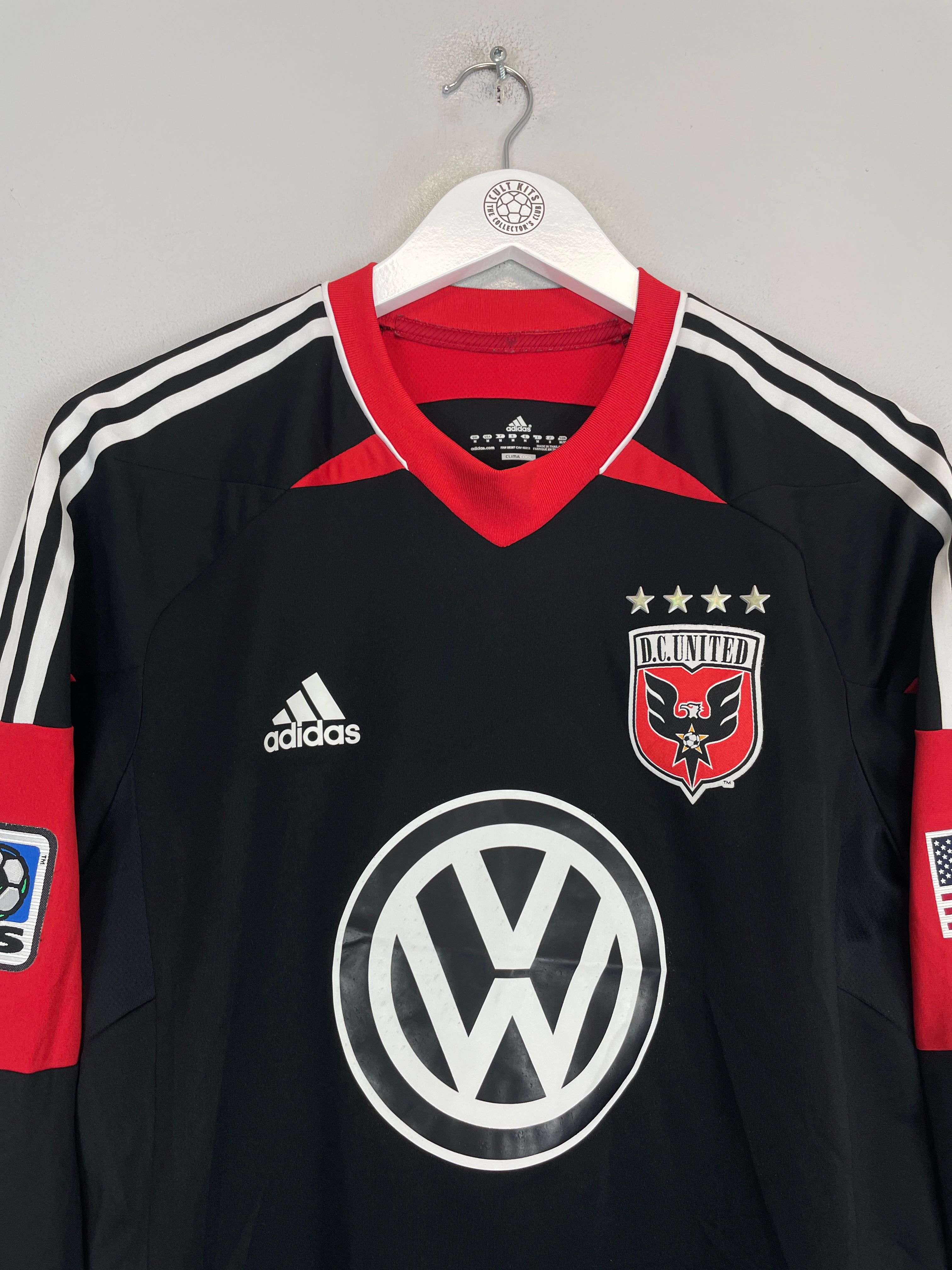 Shop 2012/13 DC UNITED L/S *PLAYER ISSUE* HOME SHIRT (M) ADIDAS, classic football shirts, vintage football shirts & retro soccer jerseys at Cult Kits