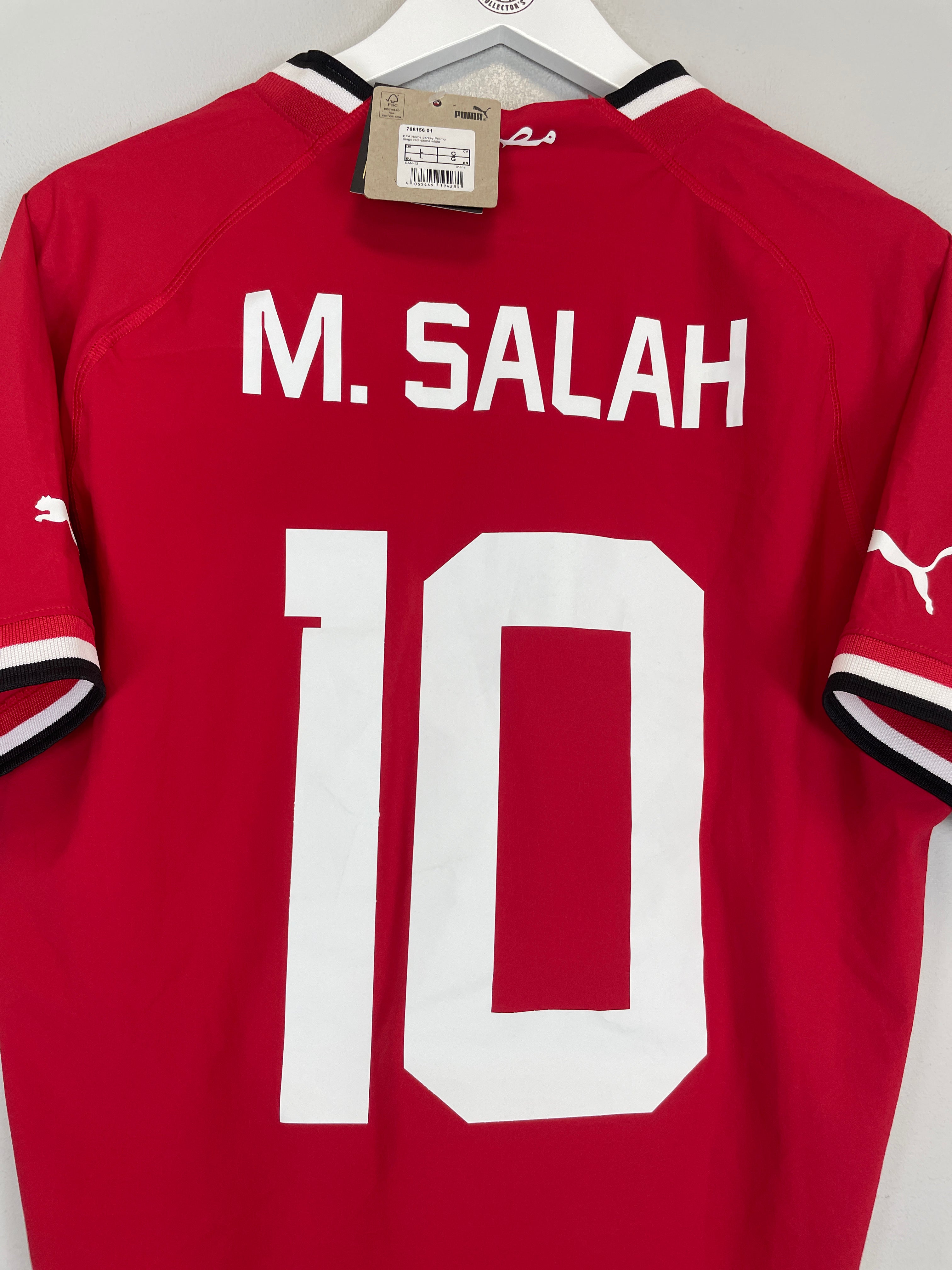 Shop 2022/23 EGYPT SALAH #11 *BNWT* AUTHENTIC HOME SHIRT (L) PUMA, classic football shirts, vintage football shirts & retro soccer jerseys at Cult Kits