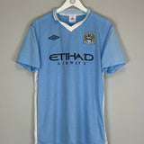 Shop 2011/12 MANCHESTER CITY SILVA #21 HOME SHIRT (L) UMBRO, classic football shirts, vintage football shirts & retro soccer jerseys at Cult Kits