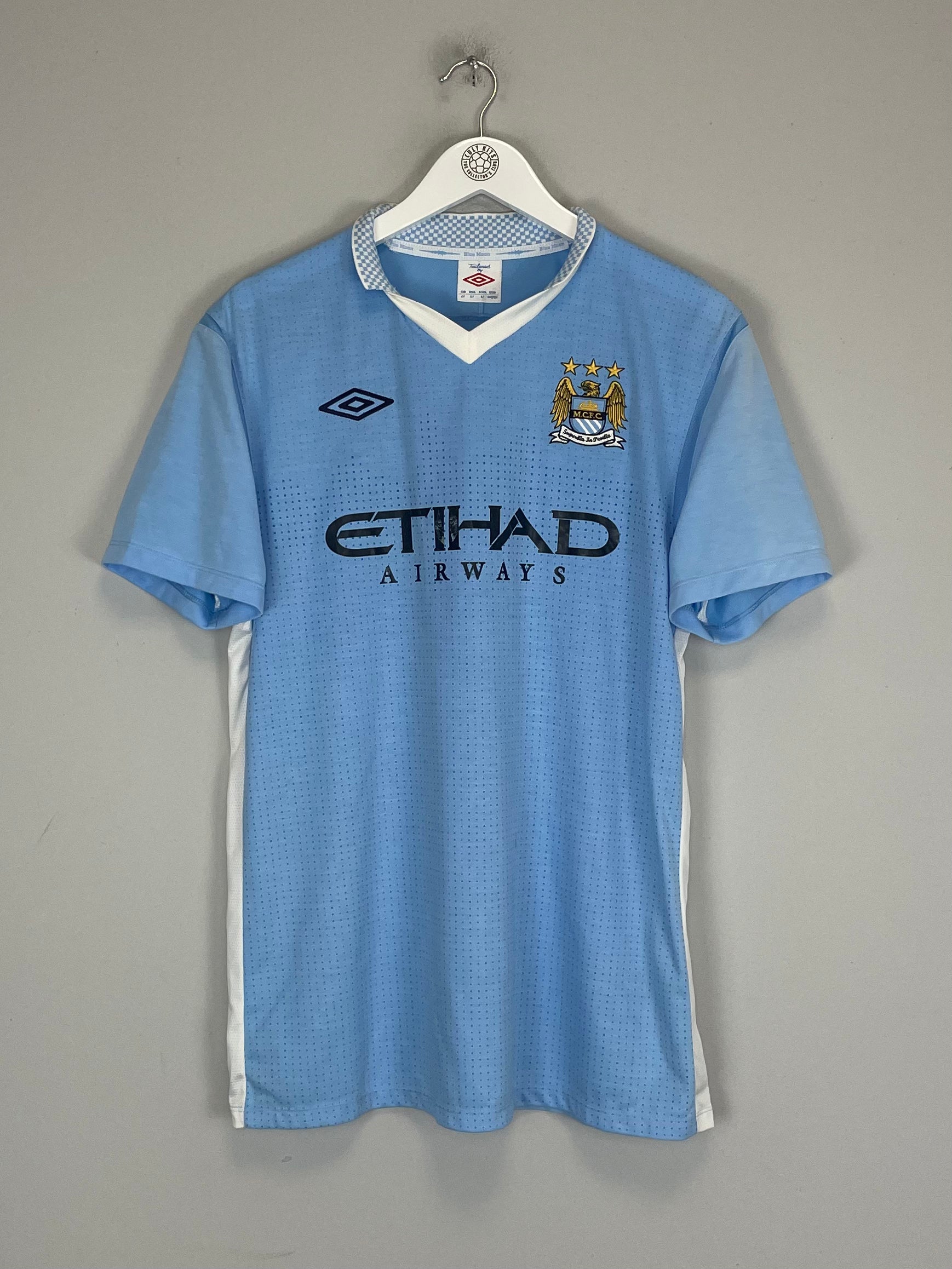 Shop 2011/12 MANCHESTER CITY SILVA #21 HOME SHIRT (L) UMBRO, classic football shirts, vintage football shirts & retro soccer jerseys at Cult Kits