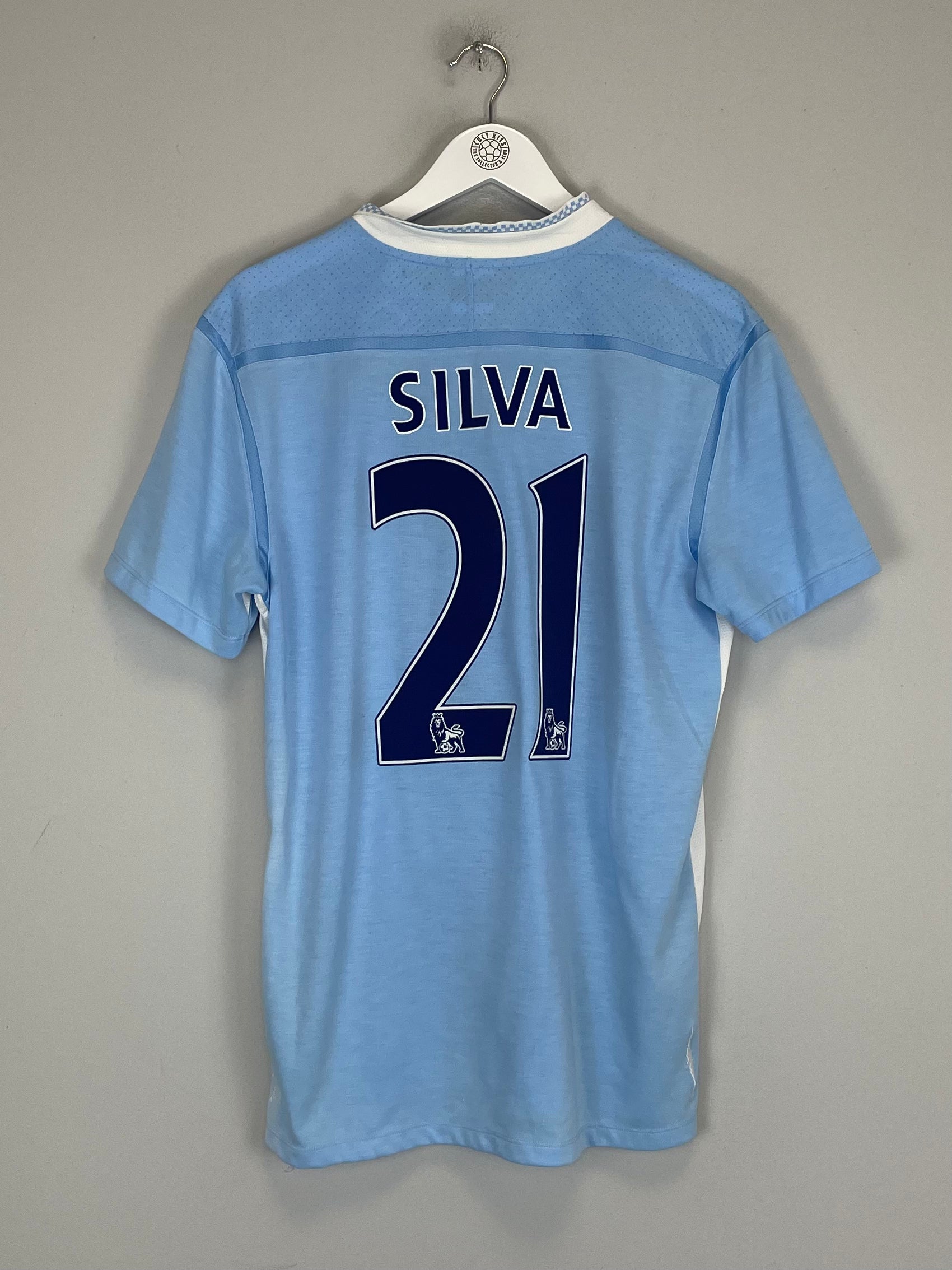 Shop 2011/12 MANCHESTER CITY SILVA #21 HOME SHIRT (L) UMBRO, classic football shirts, vintage football shirts & retro soccer jerseys at Cult Kits