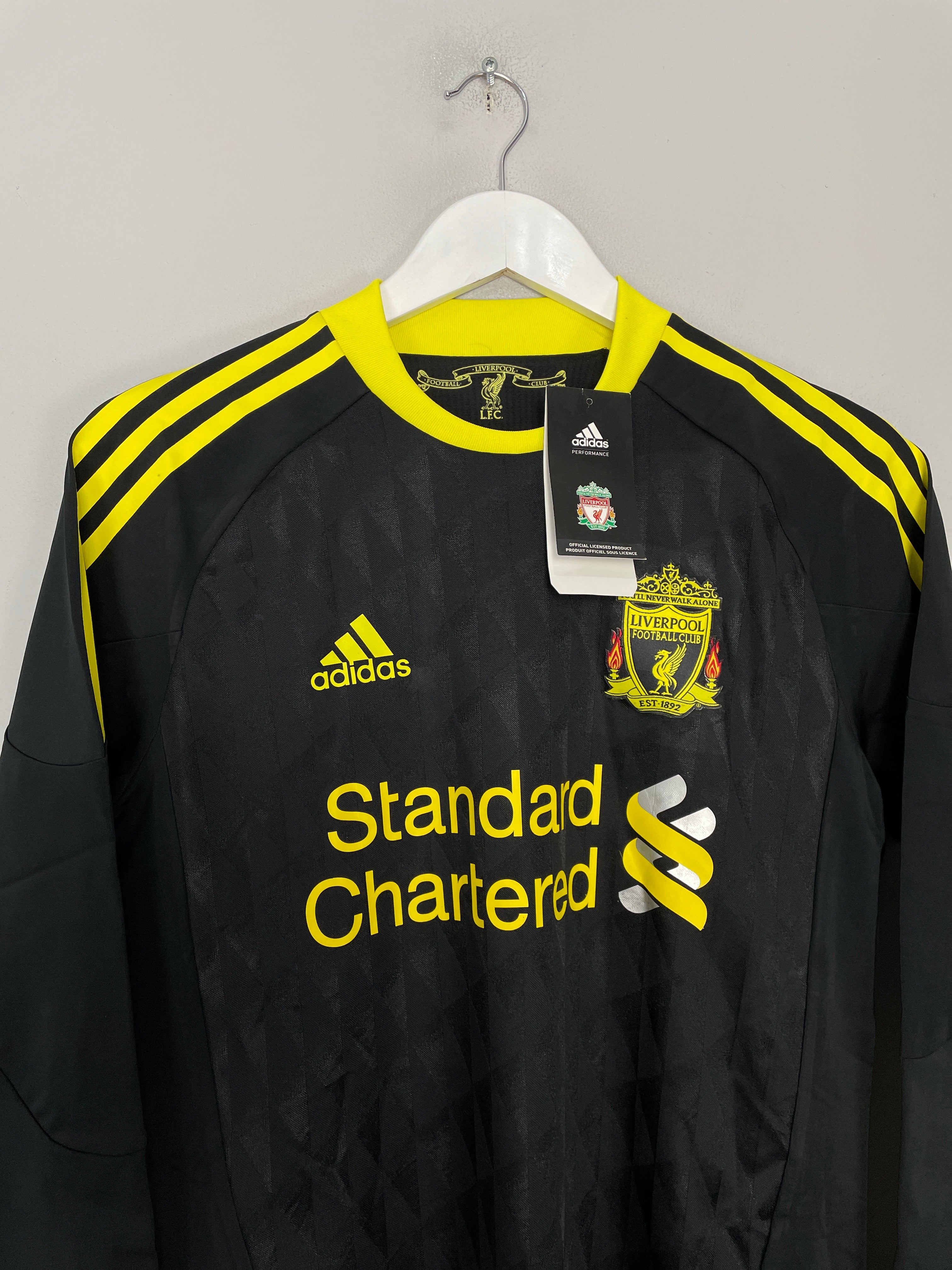 Shop 2010/11 LIVERPOOL TORRES #9 *PLAYER ISSUE* BNWT L/S THIRD SHIRT (L) ADIDAS, classic football shirts, vintage football shirts & retro soccer jerseys at Cult Kits