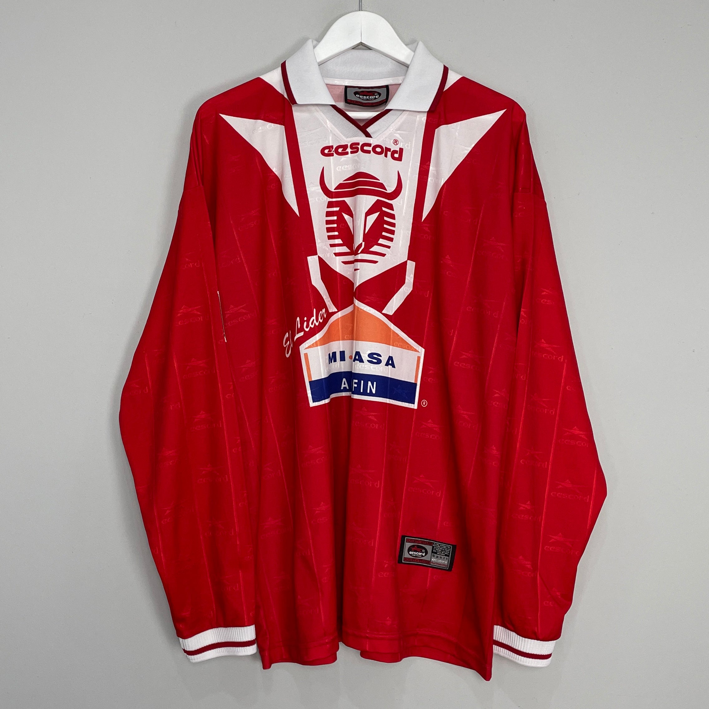 Shop 1998/99 TOROS NEZA L/S HOME SHIRT (XL) EESCORD, classic football shirts, vintage football shirts & retro soccer jerseys at Cult Kits