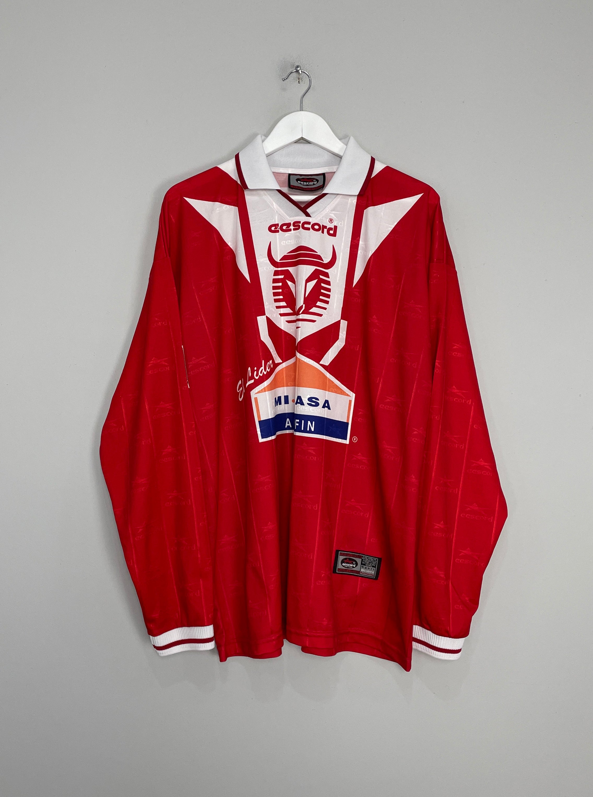 Shop 1998/99 TOROS NEZA L/S HOME SHIRT (XL) EESCORD, classic football shirts, vintage football shirts & retro soccer jerseys at Cult Kits