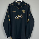 Shop 2003/04 CELTIC LARSSON #7 L/S AWAY SHIRT (XXL) UMBRO, classic football shirts, vintage football shirts & retro soccer jerseys at Cult Kits