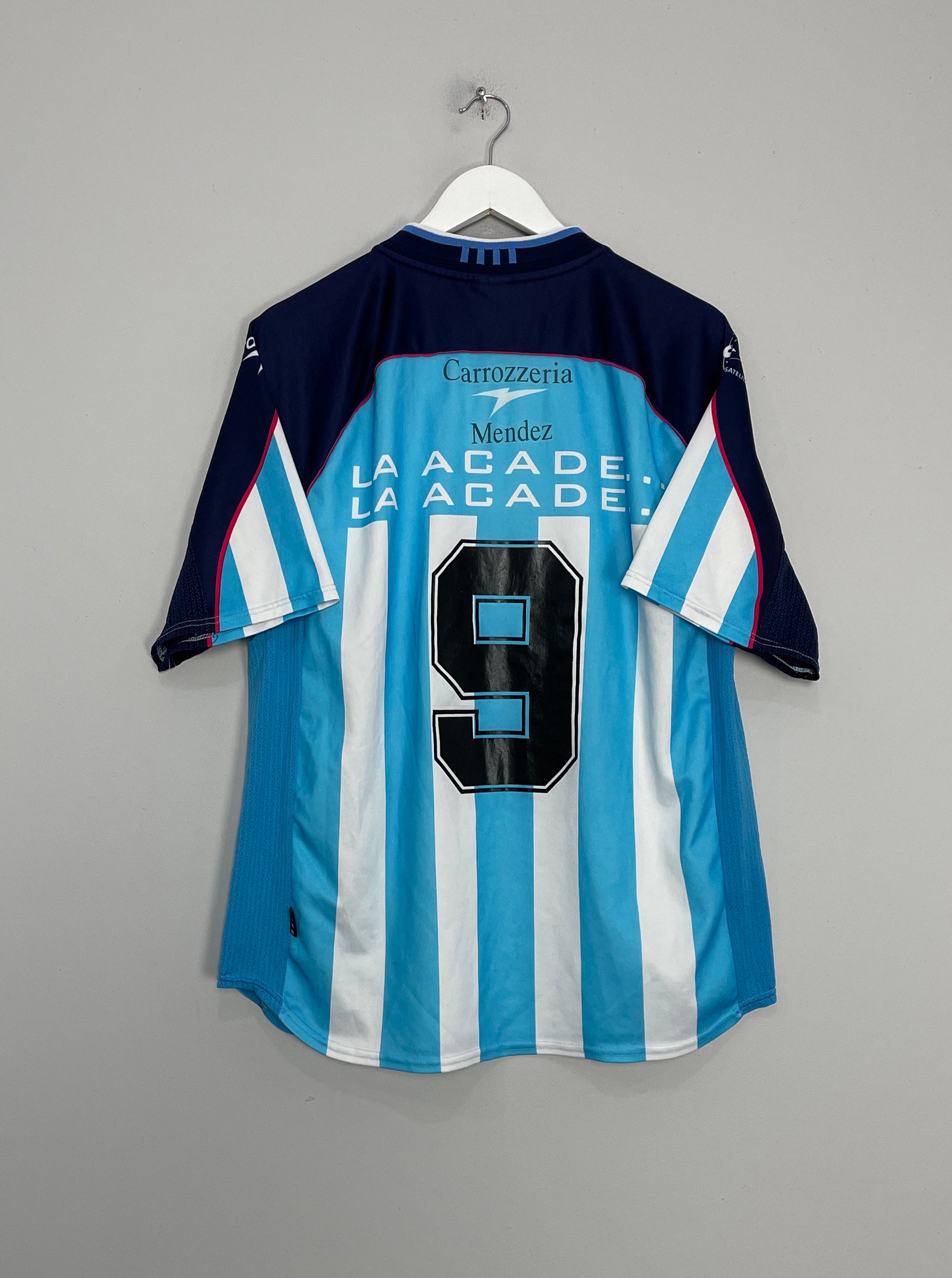 Shop 2001/02 RACING CLUB #9 HOME SHIRT (XL) TOPPER, classic football shirts, vintage football shirts & retro soccer jerseys at Cult Kits