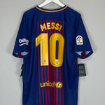 Shop 2017/18 BARCELONA MESSI #10 *BNWT* HOME SHIRT (XL) NIKE, classic football shirts, vintage football shirts & retro soccer jerseys at Cult Kits