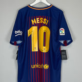 Shop 2017/18 BARCELONA MESSI #10 *BNWT* HOME SHIRT (XL) NIKE, classic football shirts, vintage football shirts & retro soccer jerseys at Cult Kits
