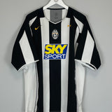 Shop 2004/05 JUVENTUS IBRAHIMOVIC #9 HOME SHIRT (XL) NIKE, classic football shirts, vintage football shirts & retro soccer jerseys at Cult Kits