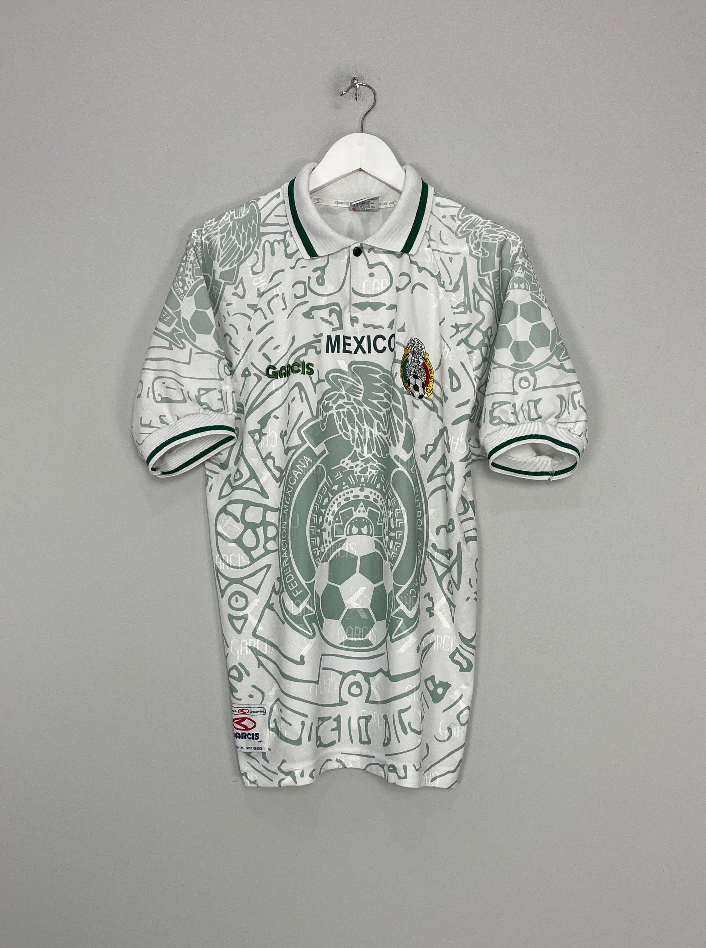 Shop 1999 MEXICO AWAY SHIRT (XL) GARCIS, classic football shirts, vintage football shirts & retro soccer jerseys at Cult Kits