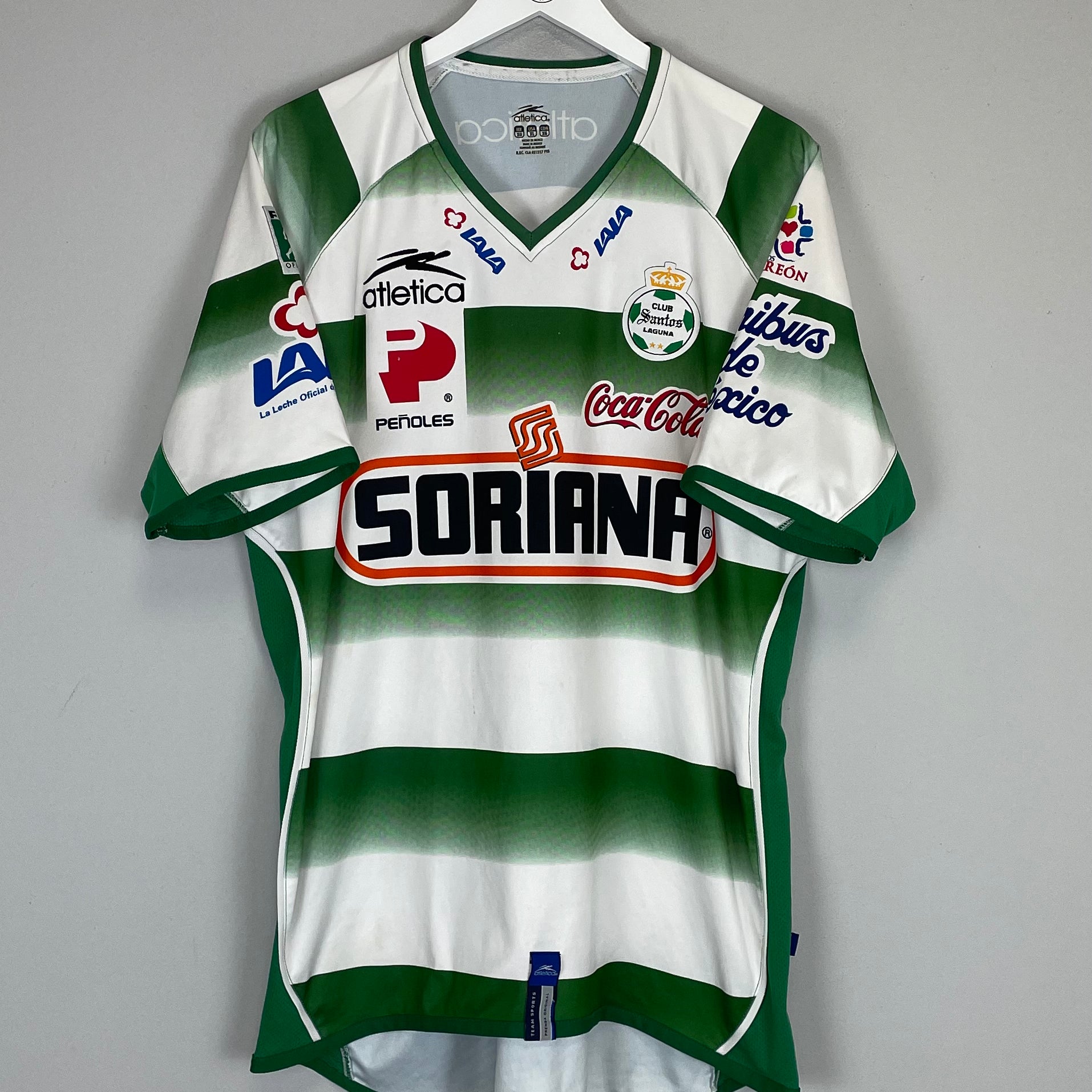 Shop 2007/08 SANTOS LAGUNA HOME SHIRT (XL) ATLETICA, classic football shirts, vintage football shirts & retro soccer jerseys at Cult Kits