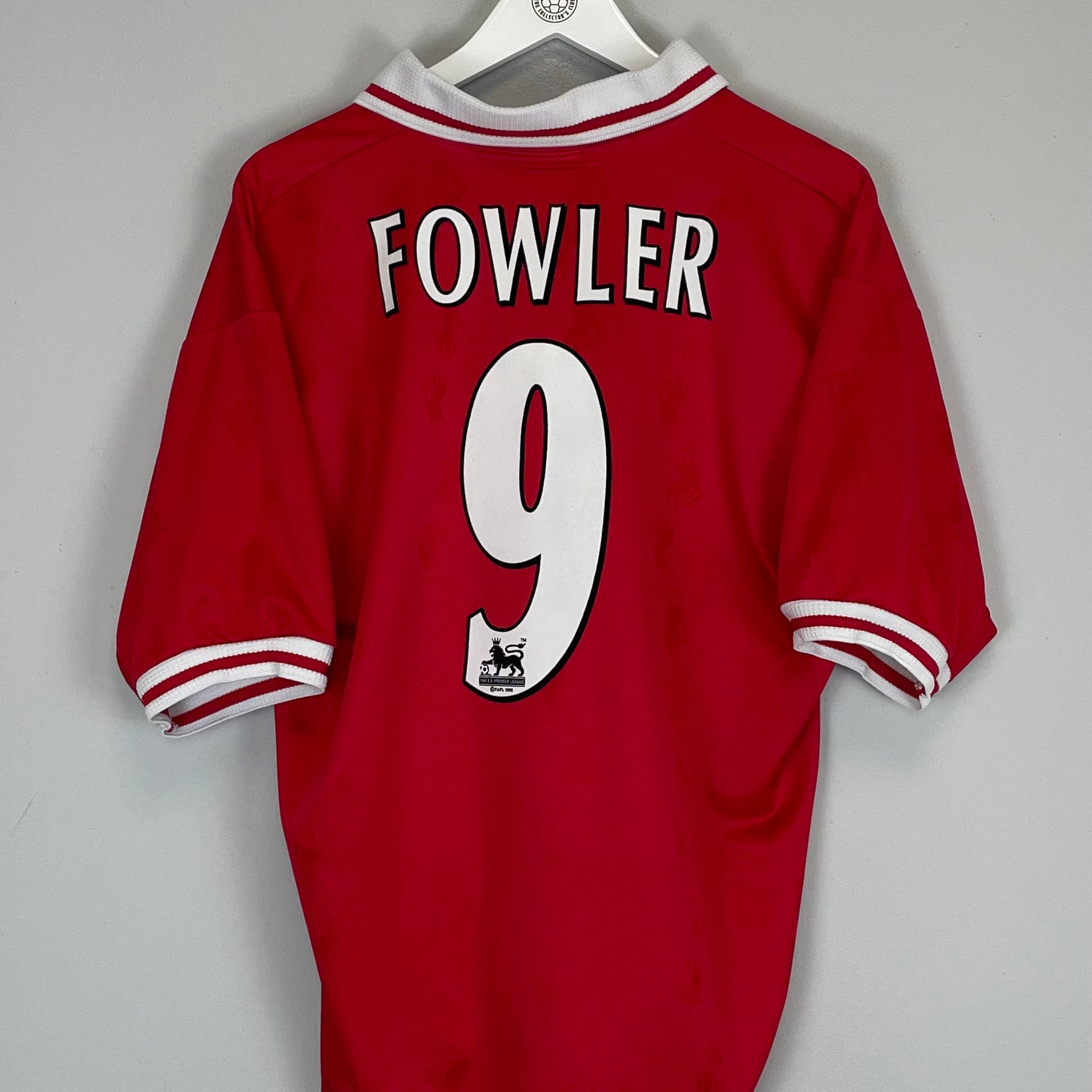 Shop 1996/98 LIVERPOOL FOWLER #9 HOME SHIRT (L) REEBOK, classic football shirts, vintage football shirts & retro soccer jerseys at Cult Kits