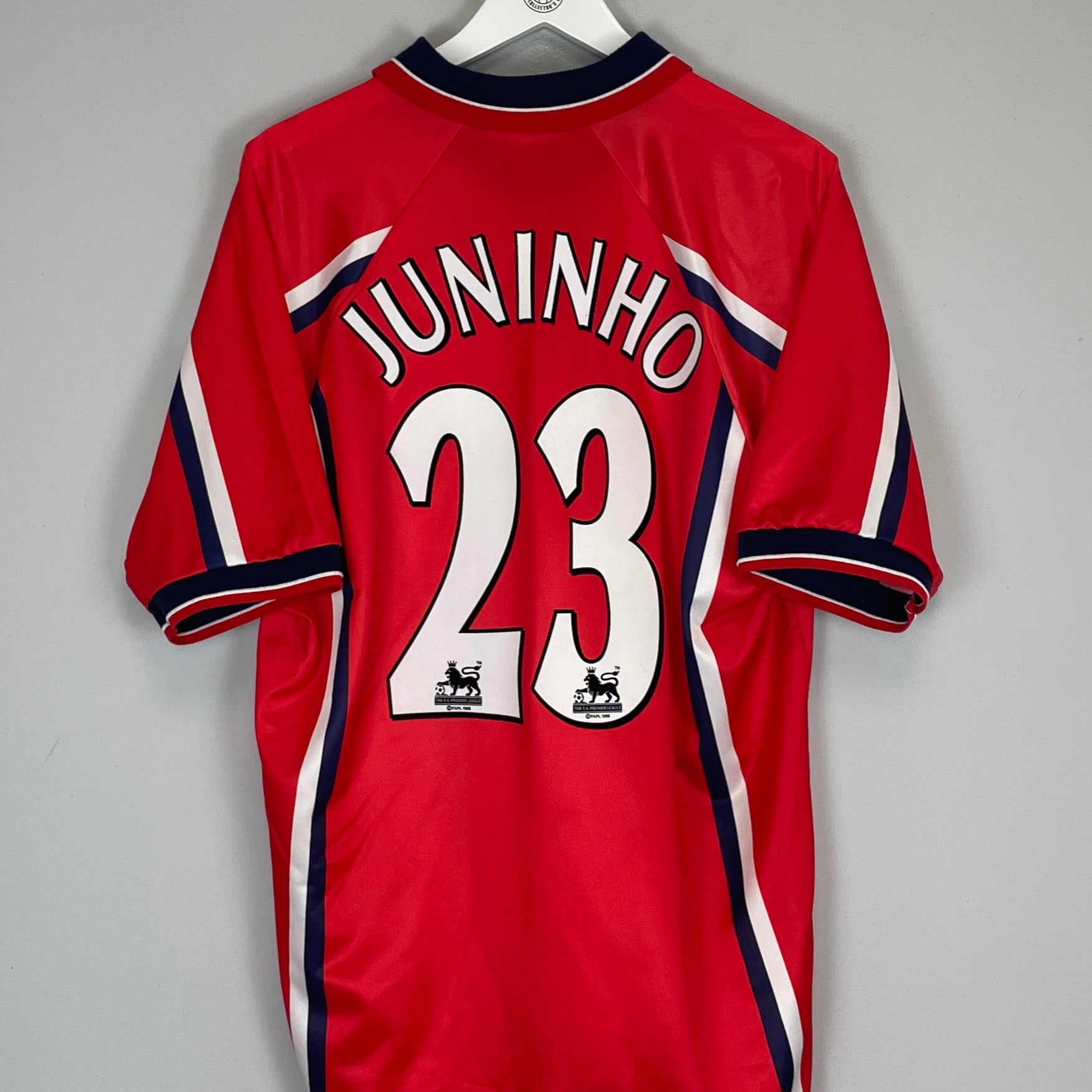 Shop 1999/00 MIDDLESBROUGH JUNINHO #23 HOME SHIRT (XXL) ERREA, classic football shirts, vintage football shirts & retro soccer jerseys at Cult Kits