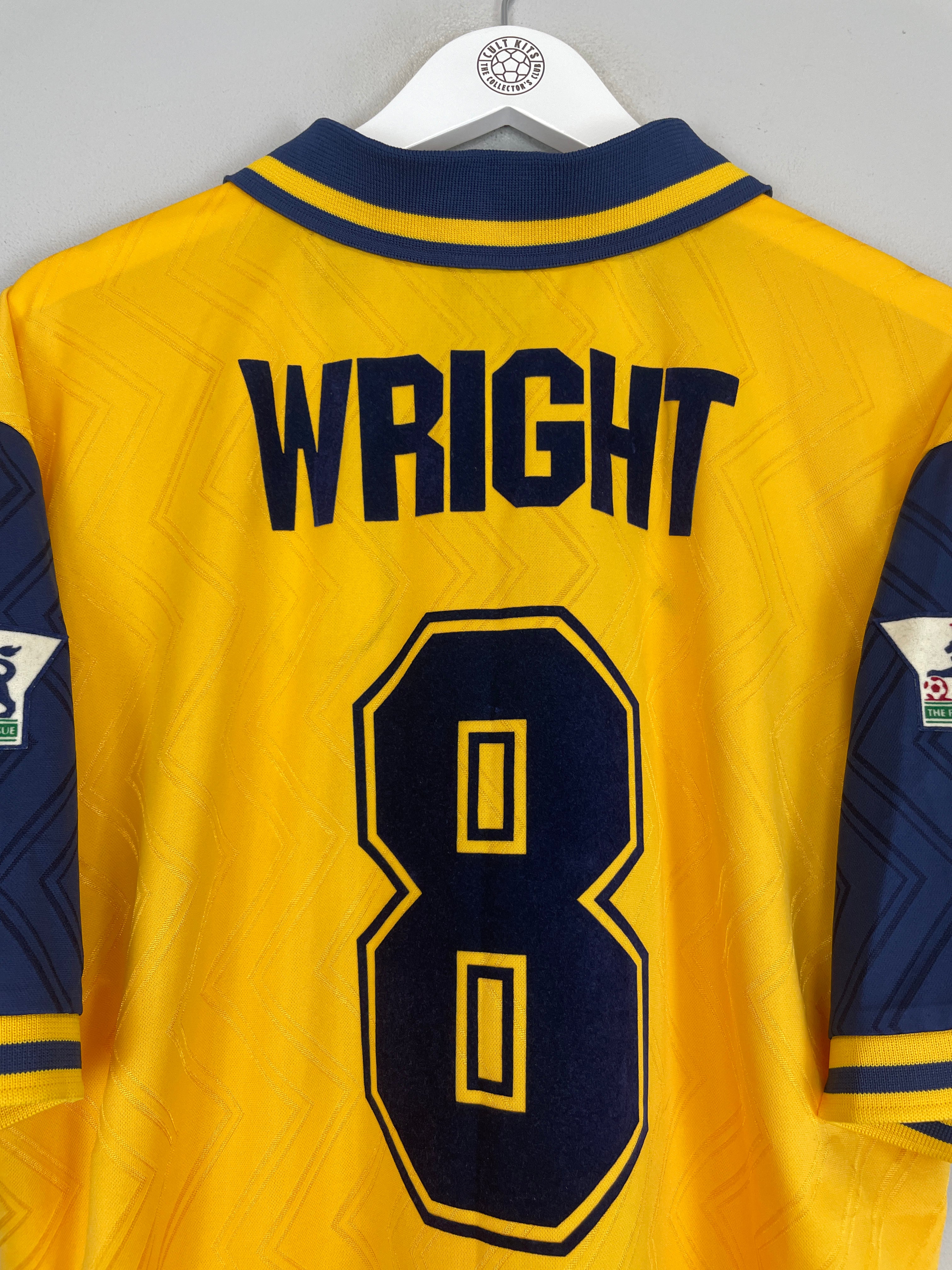 Shop 1996/97 ARSENAL WRIGHT #8 AWAY SHIRT (XL) NIKE, classic football shirts, vintage football shirts & retro soccer jerseys at Cult Kits