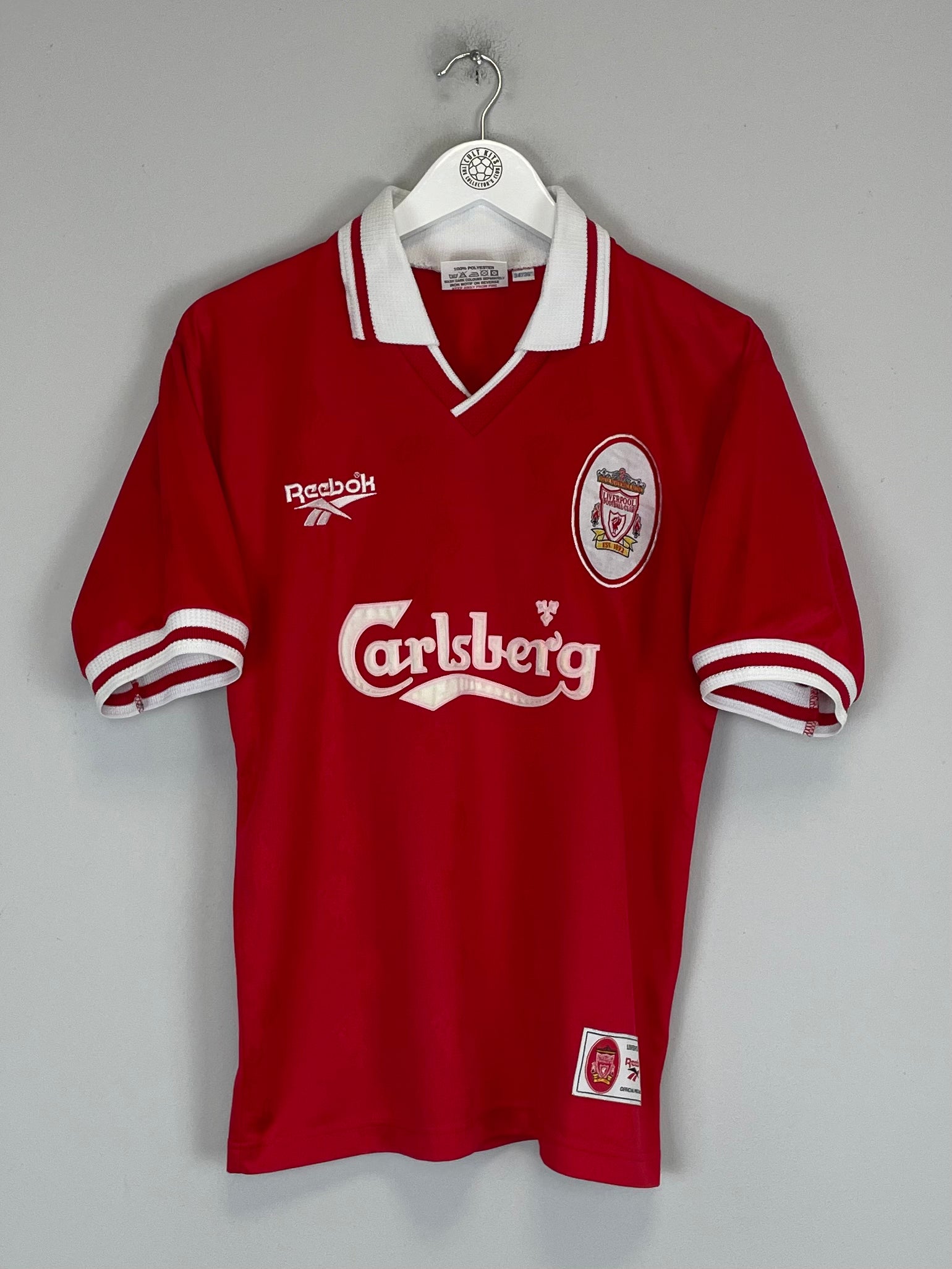 Shop 1996/98 LIVERPOOL CARRAGHER #23 HOME SHIRT (S) REEBOK, classic football shirts, vintage football shirts & retro soccer jerseys at Cult Kits
