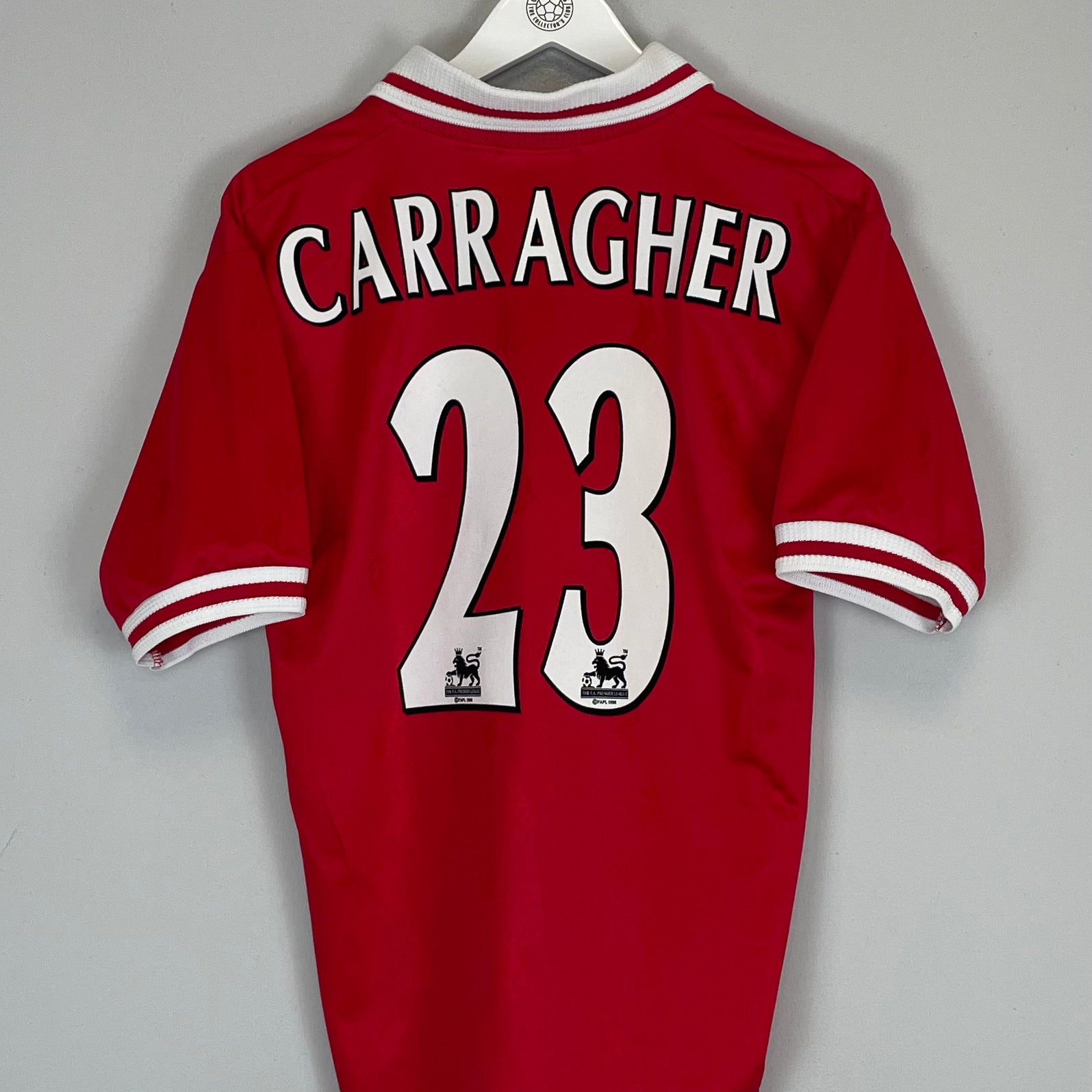 Shop 1996/98 LIVERPOOL CARRAGHER #23 HOME SHIRT (S) REEBOK, classic football shirts, vintage football shirts & retro soccer jerseys at Cult Kits