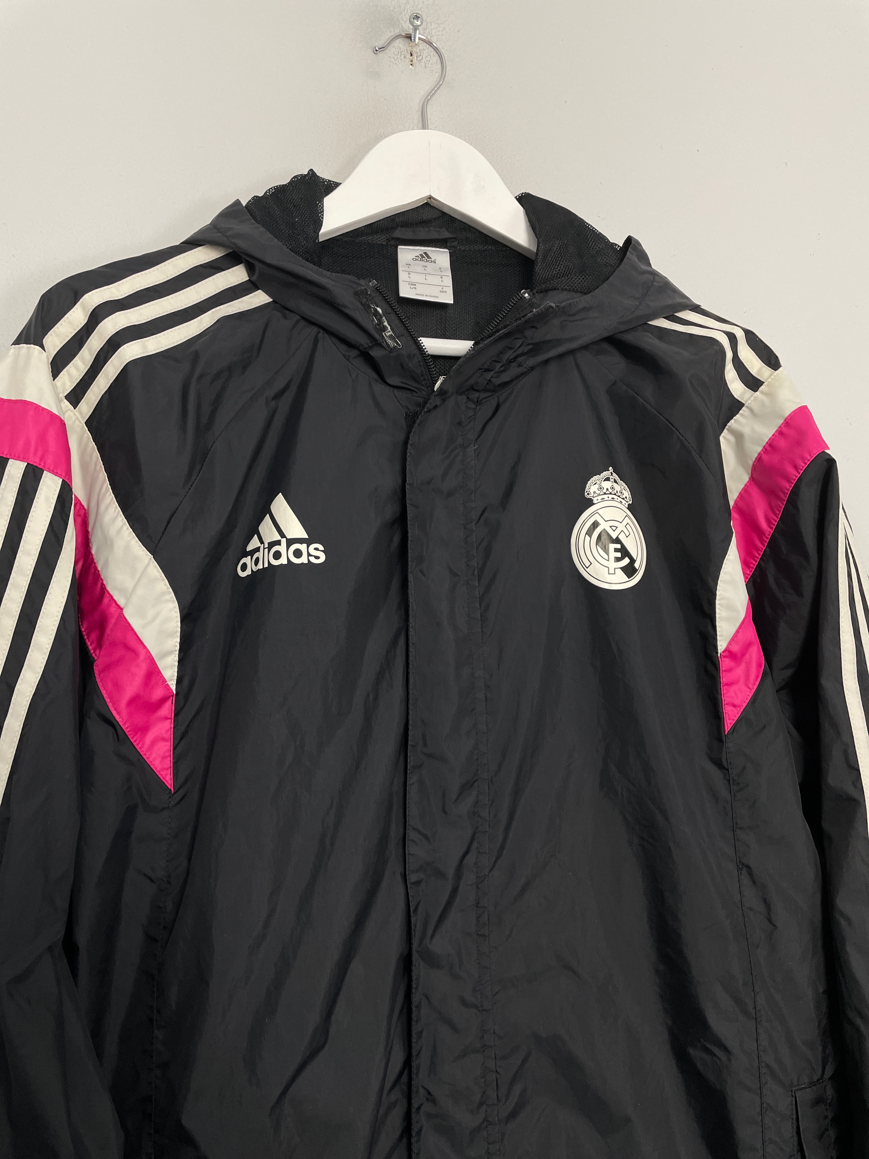 Shop 2014/15 REAL MADRID TRACK JACKET (L) ADIDAS, classic football shirts, vintage football shirts & retro soccer jerseys at Cult Kits