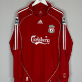 Shop 2006/08 LIVERPOOL GERRARD #8 L/S HOME SHIRT (L) ADIDAS, classic football shirts, vintage football shirts & retro soccer jerseys at Cult Kits