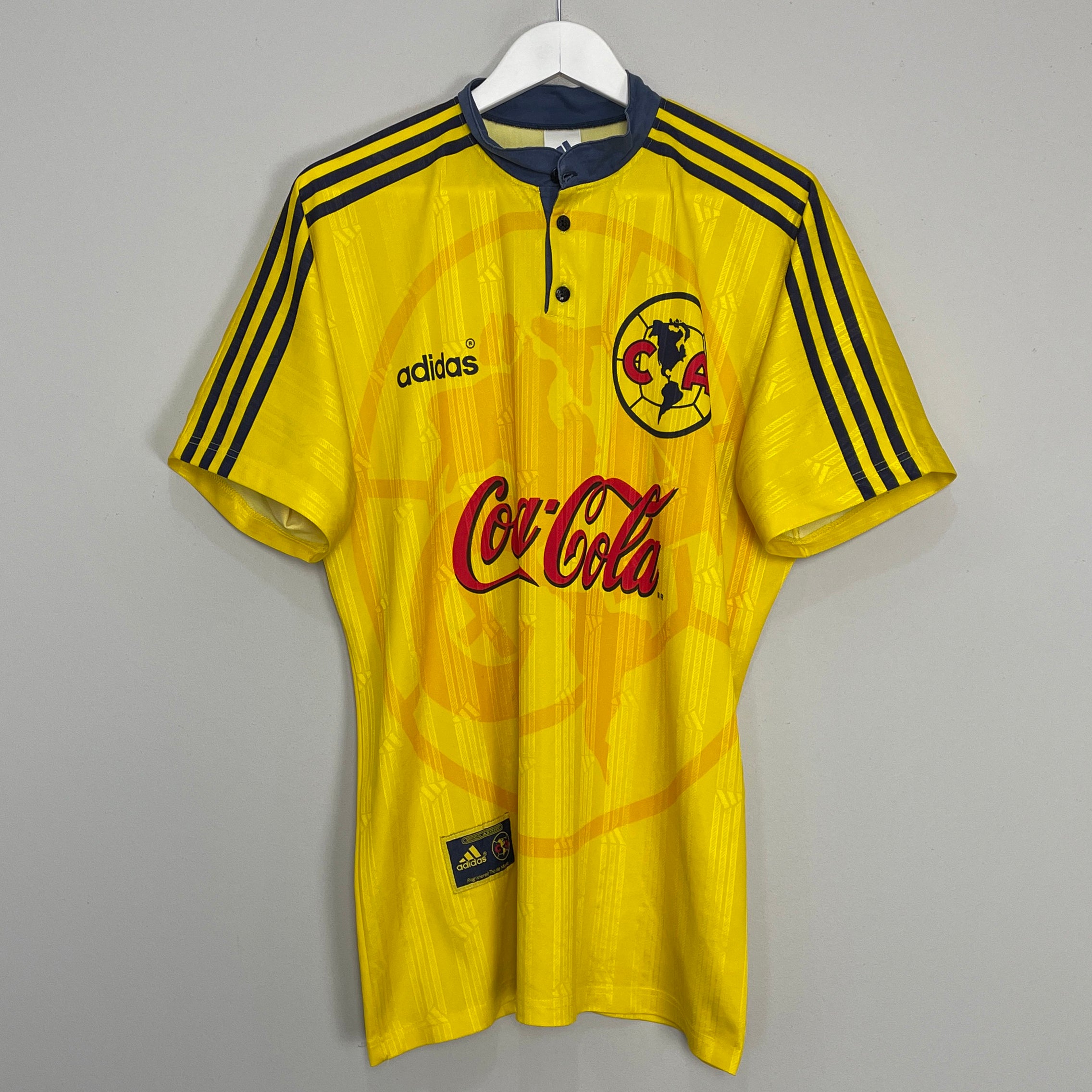 Shop 1996/99 CLUB AMERICA HOME SHIRT (L) ADIDAS, classic football shirts, vintage football shirts & retro soccer jerseys at Cult Kits