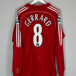 Shop 2006/08 LIVERPOOL GERRARD #8 L/S HOME SHIRT (L) ADIDAS, classic football shirts, vintage football shirts & retro soccer jerseys at Cult Kits