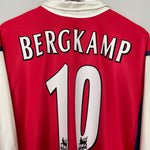Shop 1998/99 ARSENAL BERGKAMP #10 HOME SHIRT (XXL) NIKE, classic football shirts, vintage football shirts & retro soccer jerseys at Cult Kits