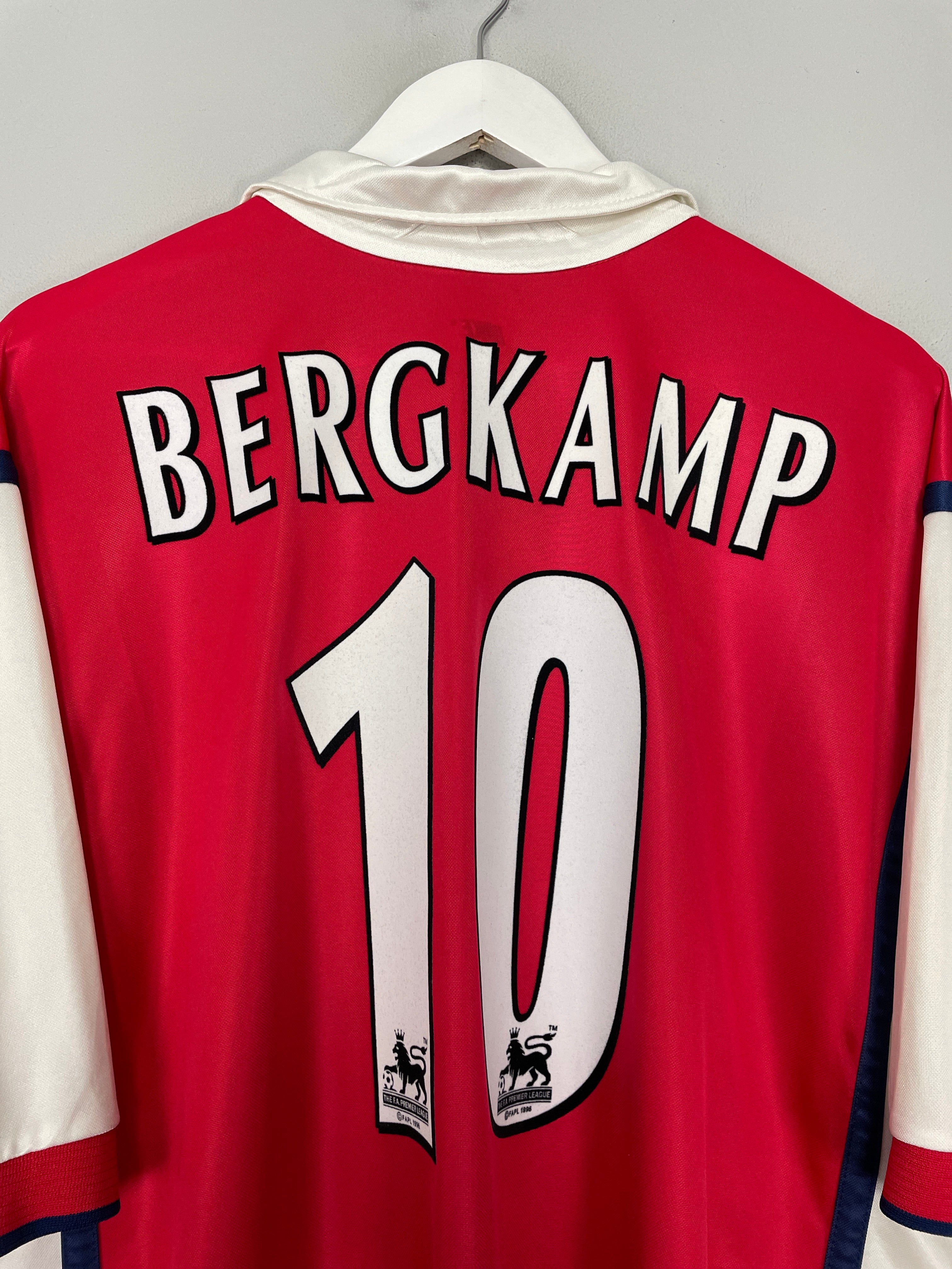 Shop 1998/99 ARSENAL BERGKAMP #10 HOME SHIRT (XXL) NIKE, classic football shirts, vintage football shirts & retro soccer jerseys at Cult Kits