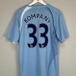 Shop 2008/09 MANCHESTER CITY KOMPANY #33 HOME SHIRT (L) LE COQ, classic football shirts, vintage football shirts & retro soccer jerseys at Cult Kits