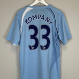 Shop 2008/09 MANCHESTER CITY KOMPANY #33 HOME SHIRT (L) LE COQ, classic football shirts, vintage football shirts & retro soccer jerseys at Cult Kits