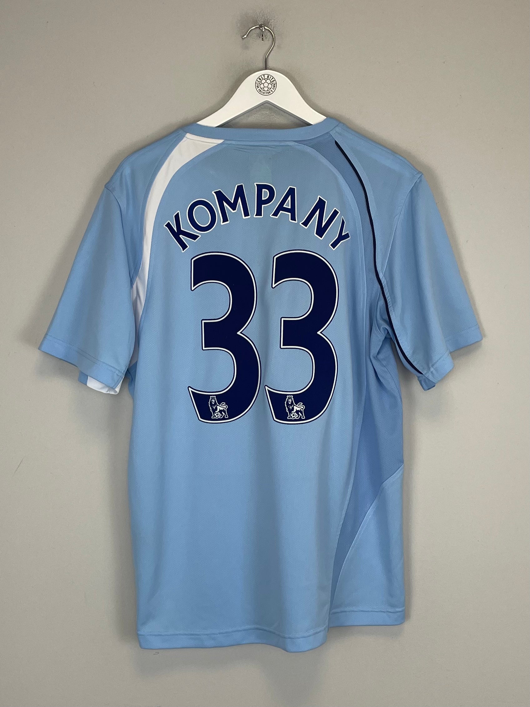 Shop 2008/09 MANCHESTER CITY KOMPANY #33 HOME SHIRT (L) LE COQ, classic football shirts, vintage football shirts & retro soccer jerseys at Cult Kits