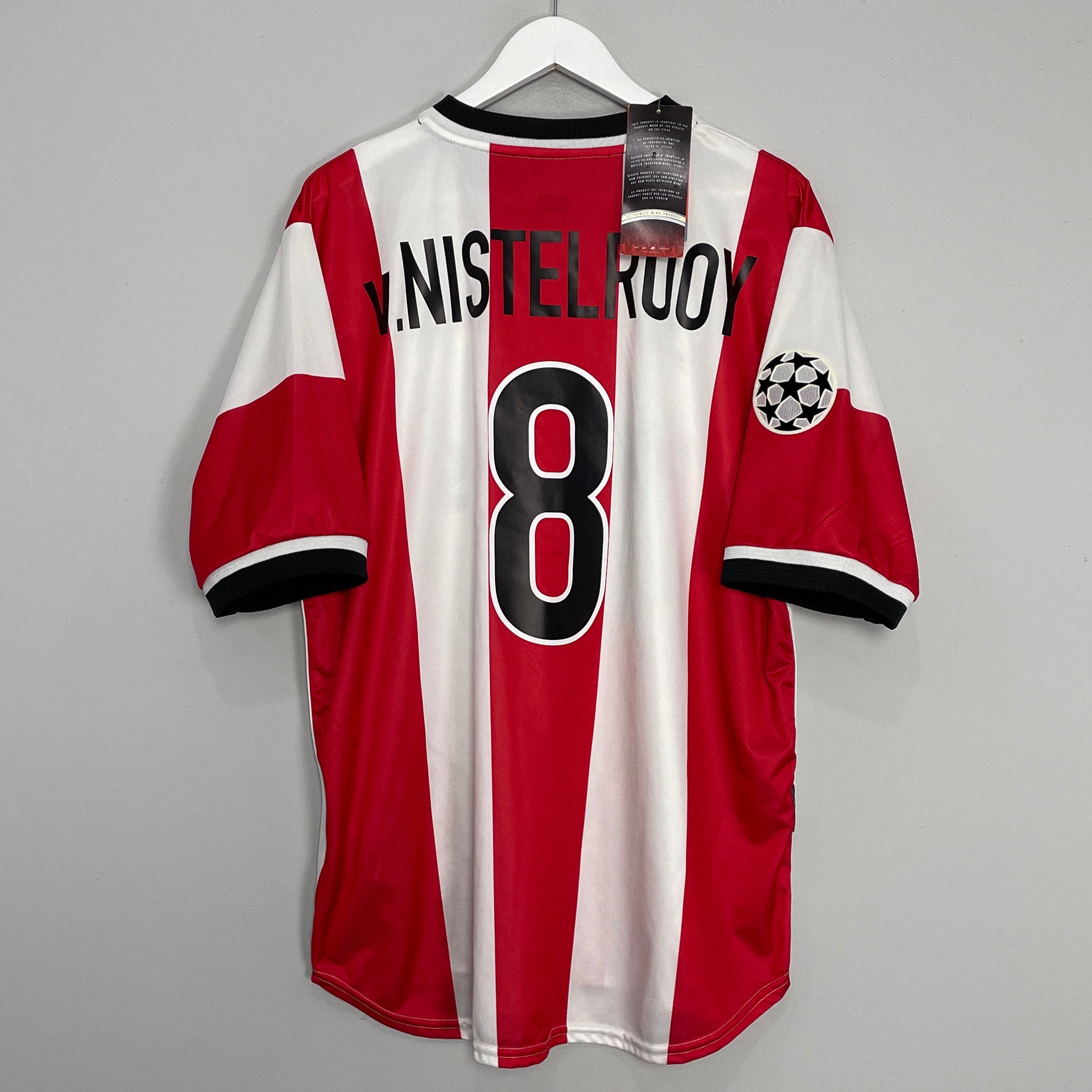 Shop 1999/00 PSV V.NISTELROOY #8 *BNWT* C/L HOME SHIRT (XL) NIKE, classic football shirts, vintage football shirts & retro soccer jerseys at Cult Kits