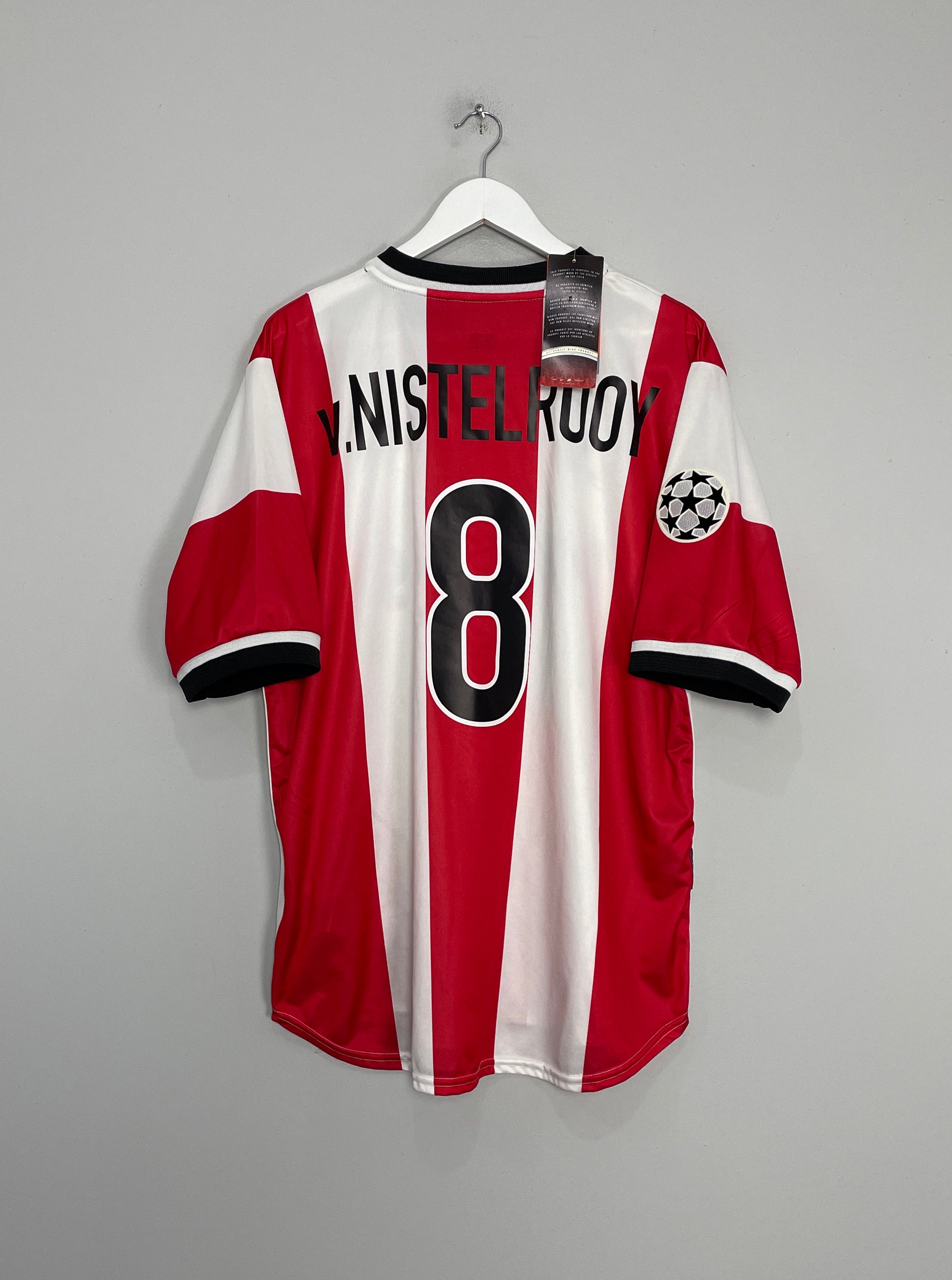 Shop 1999/00 PSV V.NISTELROOY #8 *BNWT* C/L HOME SHIRT (XL) NIKE, classic football shirts, vintage football shirts & retro soccer jerseys at Cult Kits